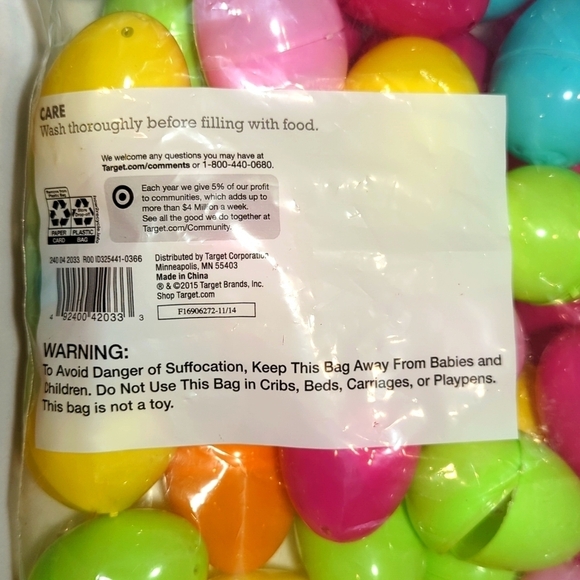 Plastic Eggs Easter Refillable Multi-Color  48 Count Spritz Brand - Picture 3 of 3
